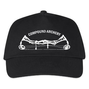 Compound Bogensport - Kinder Basecap - Schwarz - Vorne