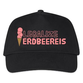 Légaliser la crème glacée à la fraise! - Casquette de baseball Enfant - noir - Devant