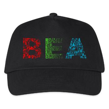 Bea Brief Name - Kinder Basecap - Schwarz - Vorne