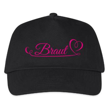 Braut mit geschwungenem Herz - Kinder Basecap - Schwarz - Vorne
