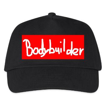 Bodybuilder Schriftzug - Kinder Basecap - Schwarz - Vorne