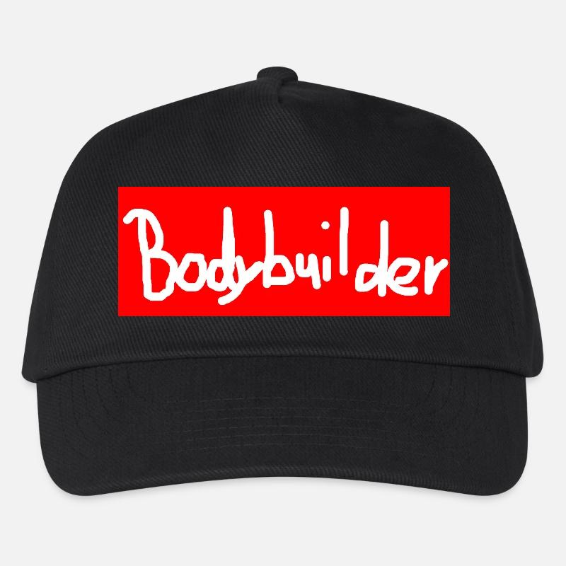Bodybuilder lettering - Kids’ Baseball Cap - black