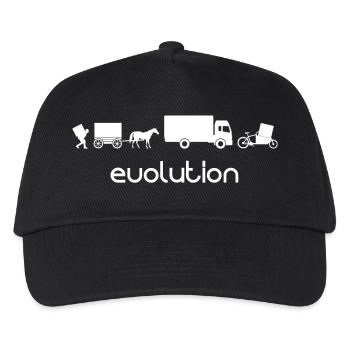 Cargo Wheel Transport Evolution - Kids’ Baseball Cap - black - Front