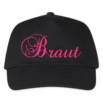 Braut - Kinder Basecap - Schwarz - Vorne