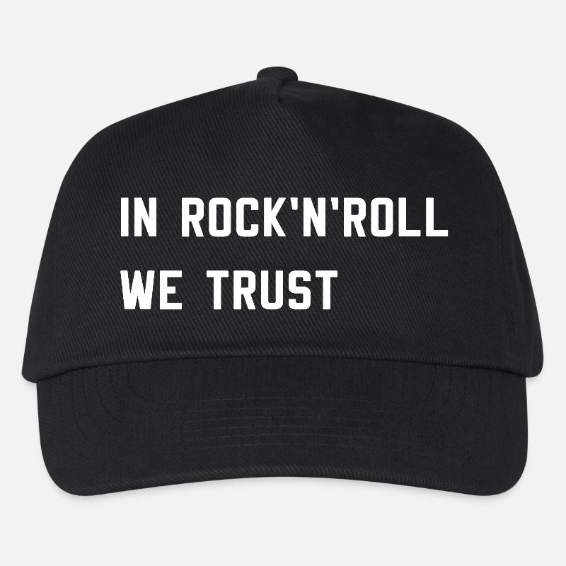 Rock n roll - Kinder Basecap - Schwarz