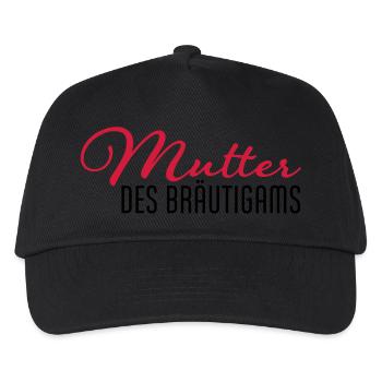 mutter des braeutigams - Kinder Basecap - Schwarz - Vorne
