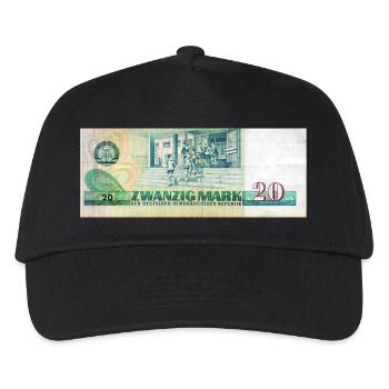 20 mark der ddr - Kinder Basecap - Schwarz - Vorne