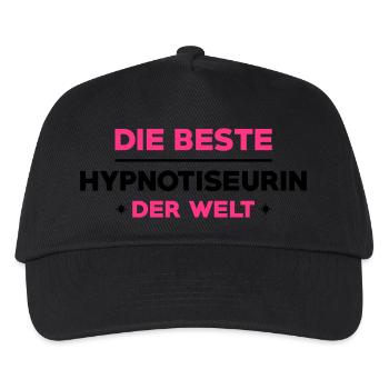 Hypnotiseur Hypnotiseurin Hypnose Akupunktur - Kinder Basecap - Schwarz - Vorne