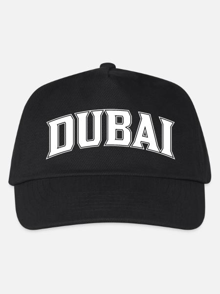 Dubai Schriftzug im Bogen - Kinder Basecap - Schwarz