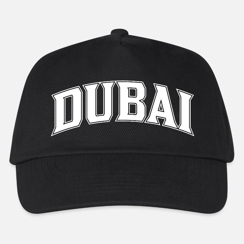 Dubai Schriftzug im Bogen - Kinder Basecap - Schwarz