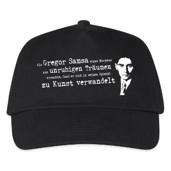 Franz Kafka-Beuys | Verwandlung | Gregor Samsa - Kinder Basecap - Schwarz - Vorne