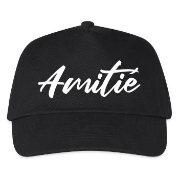 Friendship Elegant Script - Kids’ Baseball Cap - black - Front