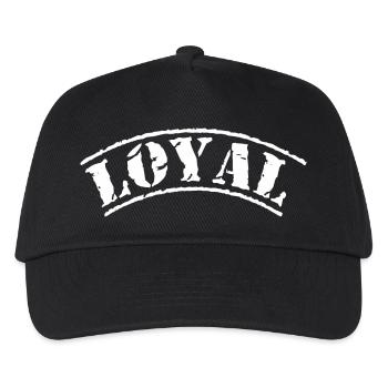 loyal game gang team clan bro brüder crew bobber - Kinder Basecap - Schwarz - Vorne