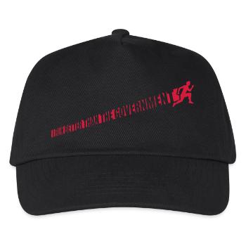 run better than government - Kids’ Baseball Cap - black - Front