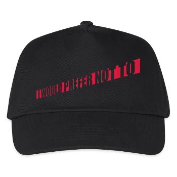 I prefer not to - Kids’ Baseball Cap - black - Front
