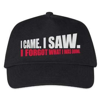 Je suis venu voir oublier - Casquette de baseball Enfant - noir - Devant
