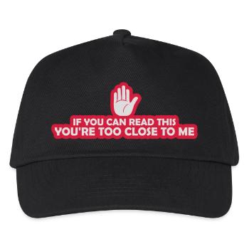 trop près de moi - Casquette de baseball Enfant - noir - Devant