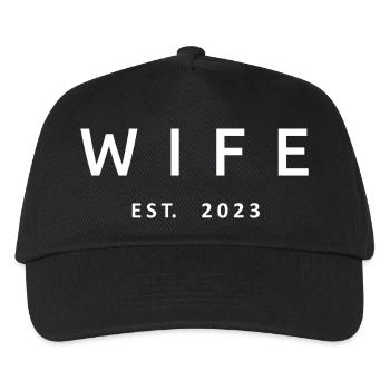 2023 Fiançailles Mariage Douche nuptiale - Casquette de baseball Enfant - noir - Devant