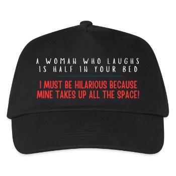 Witty Space-Taker Quote Tee - Kids’ Baseball Cap - black - Front