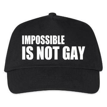 impossible is not gay - Casquette de baseball Enfant - noir - Devant