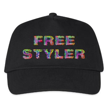 Free Styler - Kinder Basecap - Schwarz - Vorne
