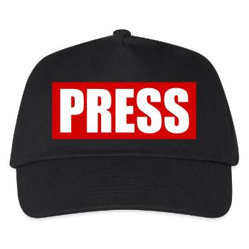 Press - Casquette de baseball Enfant - noir - Devant