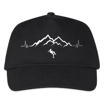 Summit Climber on Mountain Range Pulse - Kids’ Baseball Cap - black - Front
