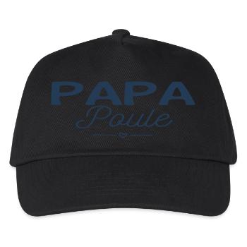 Papa poule - Casquette de baseball Enfant - noir - Devant