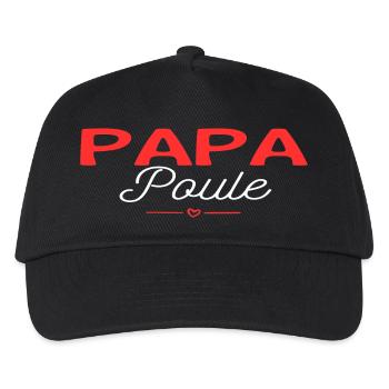Papa poule - Casquette de baseball Enfant - noir - Devant