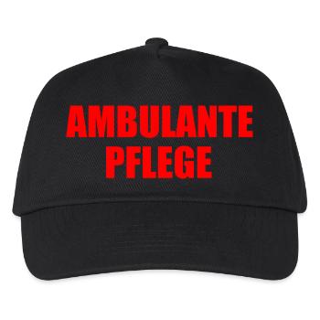 ambulante pflege - Kinder Basecap - Schwarz - Vorne