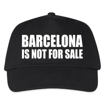 Barcelona is not for sale - Kids’ Baseball Cap - black - Front
