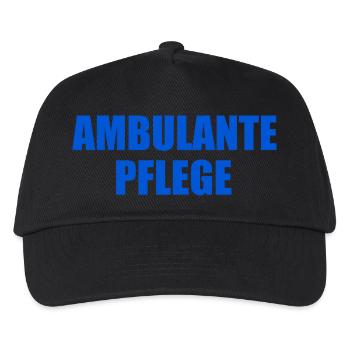ambulante pflege - Kinder Basecap - Schwarz - Vorne