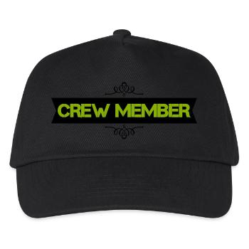 crew member - Kids’ Baseball Cap - black - Front