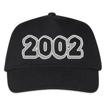 Year 2002 - Kids’ Baseball Cap - black - Front