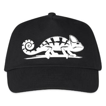 Children's chameleon wanders over a branch - Kids’ Baseball Cap - black - Front