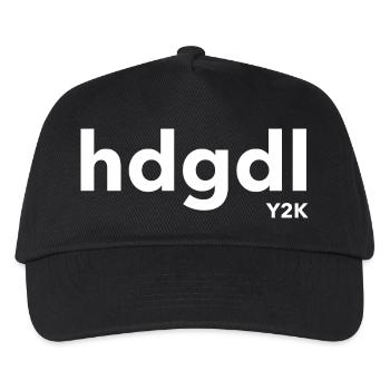 hdgdl Y2K weiß - Kinder Basecap - Schwarz - Vorne
