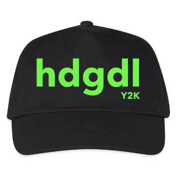 hdgdl Y2K grün - Kinder Basecap - Schwarz - Vorne