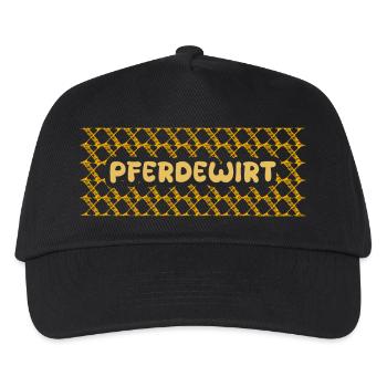 Gift for Horse Keeper - Kids’ Baseball Cap - black - Front