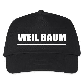 Jugendwort Slang weil Baum - Kinder Basecap - Schwarz - Vorne