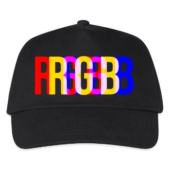 RGB color space - Kids’ Baseball Cap - black - Front