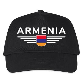 Armenia Merchandise – Experience Culture - Kids’ Baseball Cap - black - Front