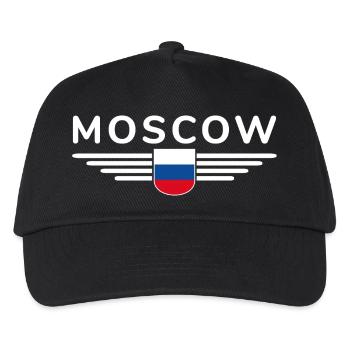 Moskau T-Shirt – Metropole der Eleganz - Kinder Basecap - Schwarz - Vorne