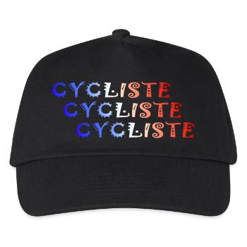 CYCLIST FRANCE bike bikes - Kids’ Baseball Cap - black - Front