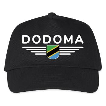 Dodoma Design für Tansania-Fans - Kinder Basecap - Schwarz - Vorne