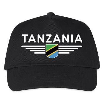 Tansania T-Shirt für echte Fans - Kinder Basecap - Schwarz - Vorne