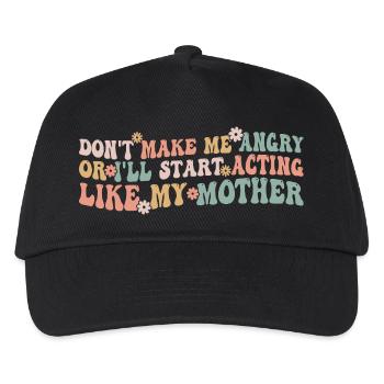 i wont be remembered as a woman who kept her mouth - Kids’ Baseball Cap - black - Front