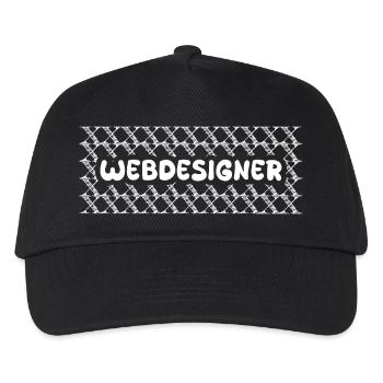 Emploi : Concepteur de sites Web - Casquette de baseball Enfant - noir - Devant