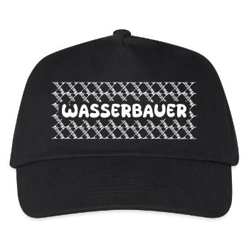 Job Wasserbauer - Kinder Basecap - Schwarz - Vorne
