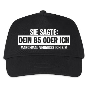 B5 Exfreundin - Kinder Basecap - Schwarz - Vorne
