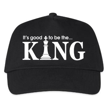 Game Chess Checkerboard King Quote Humor - Kids’ Baseball Cap - black - Front
